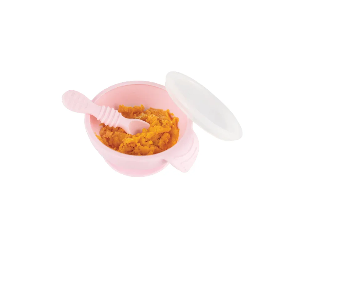 Plato Con Cuchara Pink Bumkins - Image 3