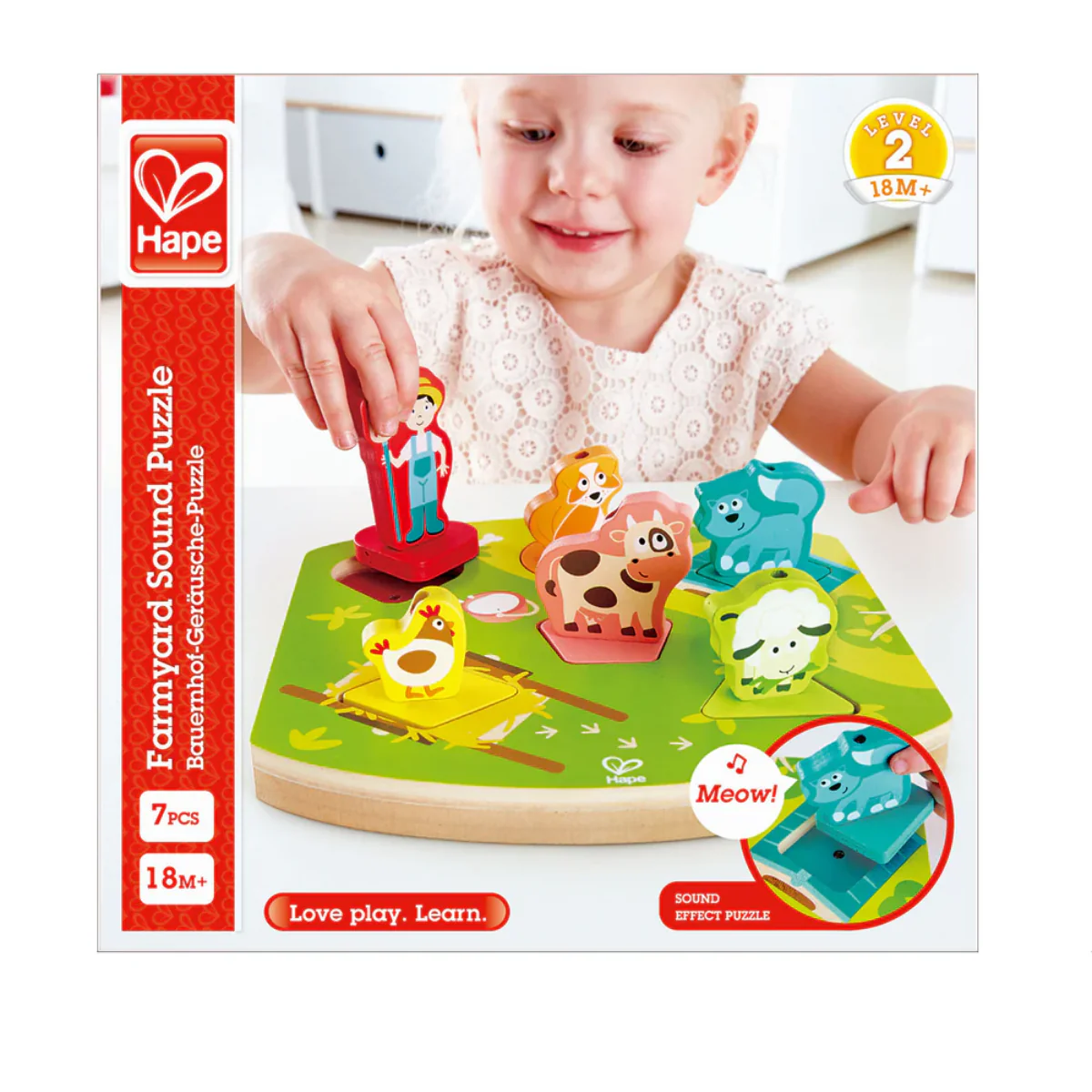 Rompecabezas Con Sonido Farmyard Hape - Image 4