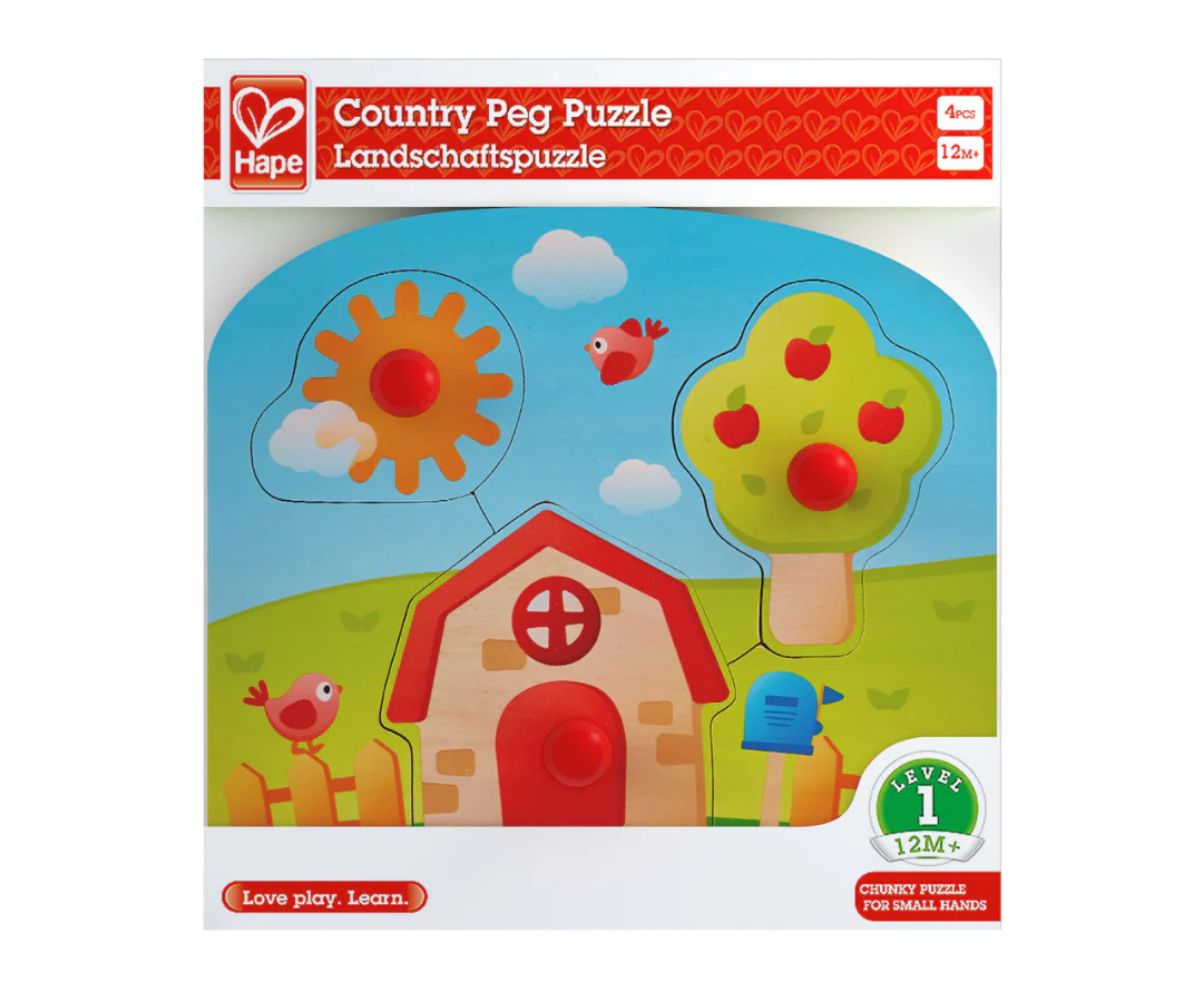 Rompecabezas Country Peg Multicolor Hape