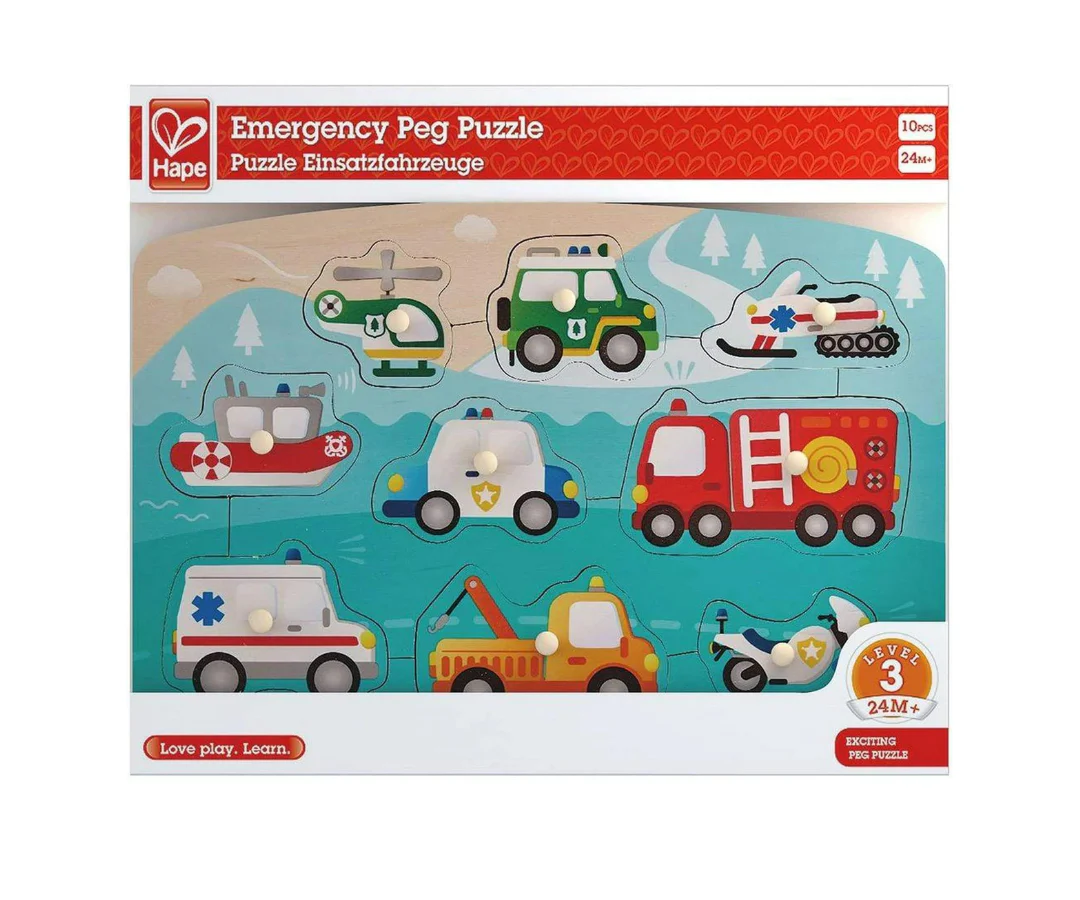 Rompecabezas Emergency Peg Hape