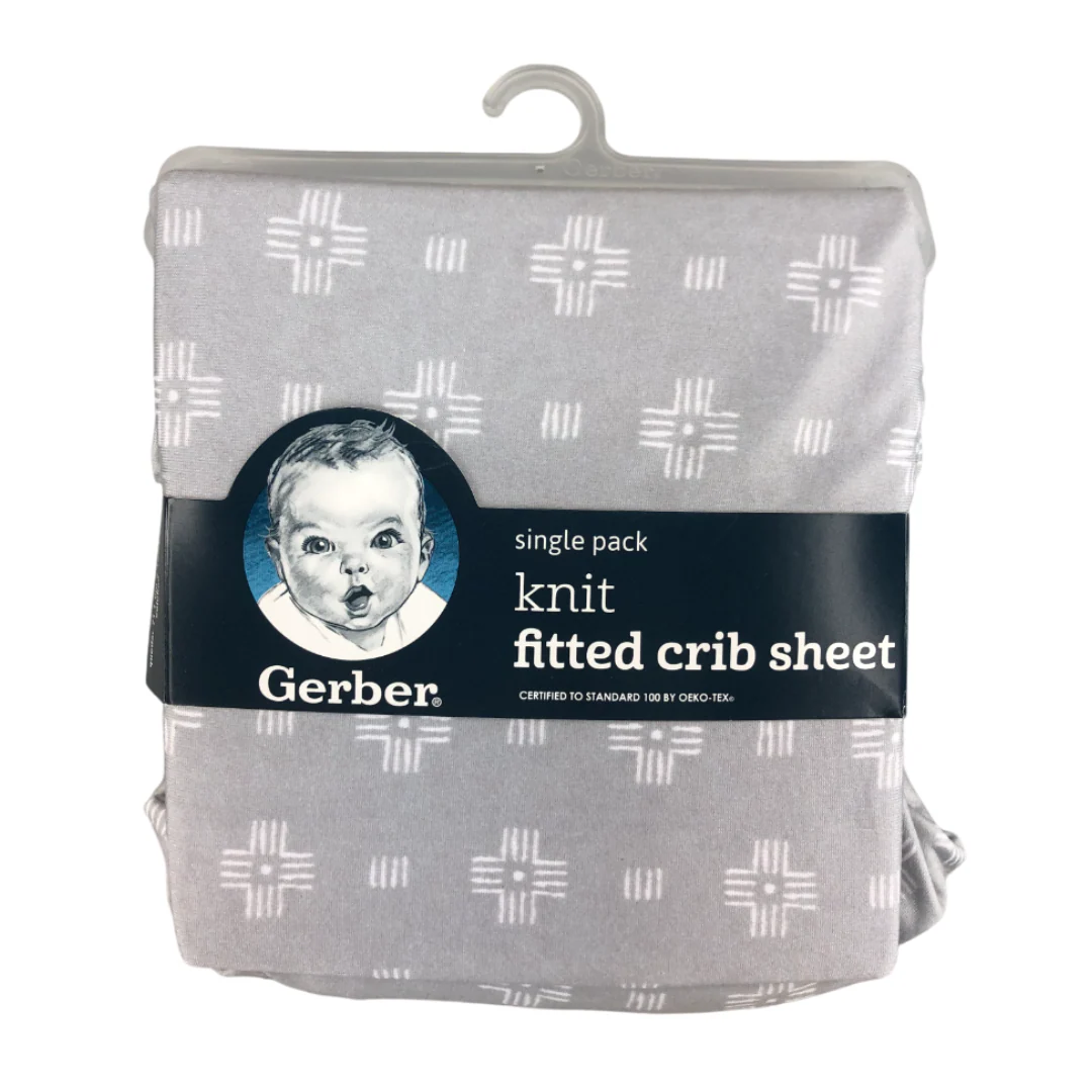 Sábana Ajustable Para Cuna Gerber | Gris