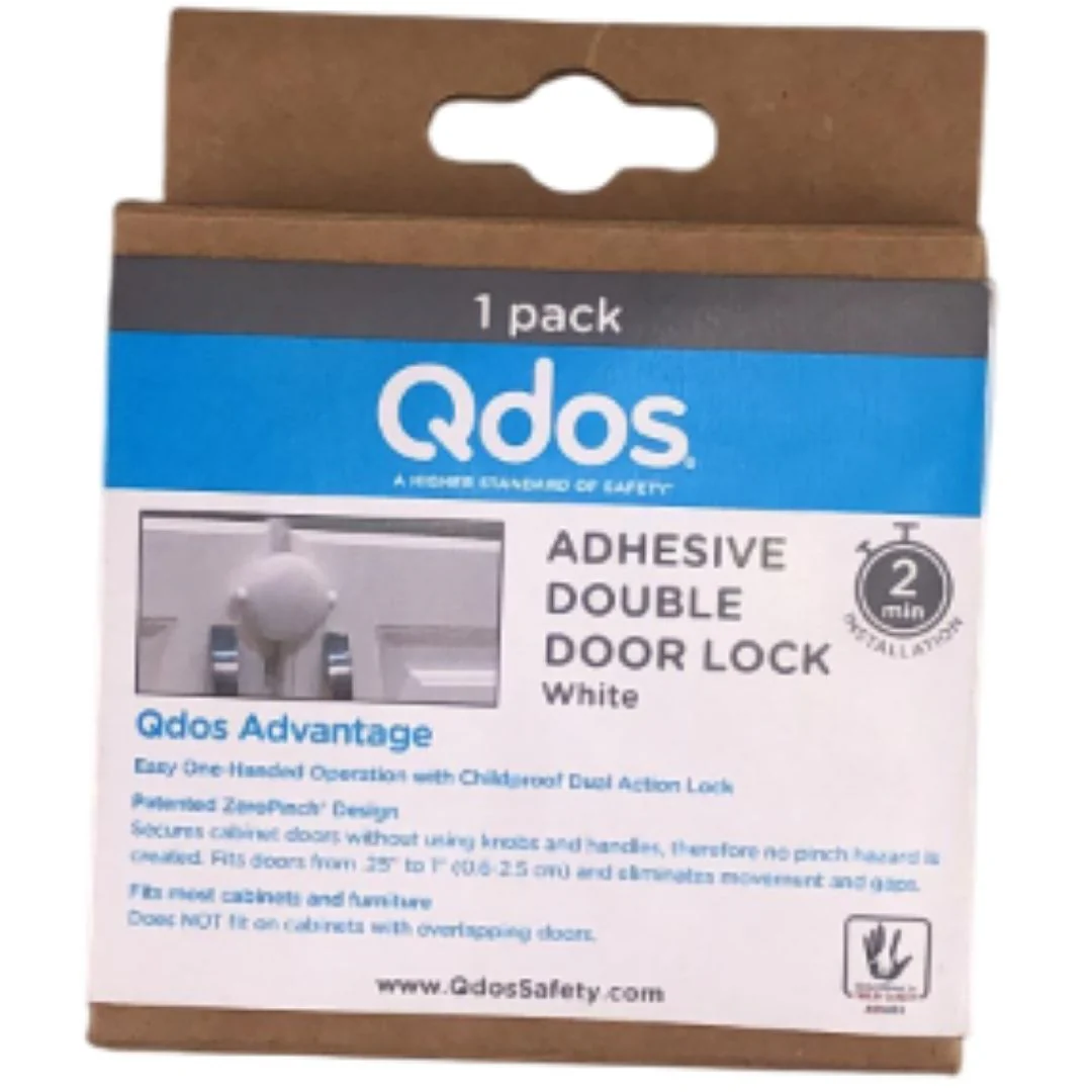 Seguro adhesivo para puertas y gabinetes