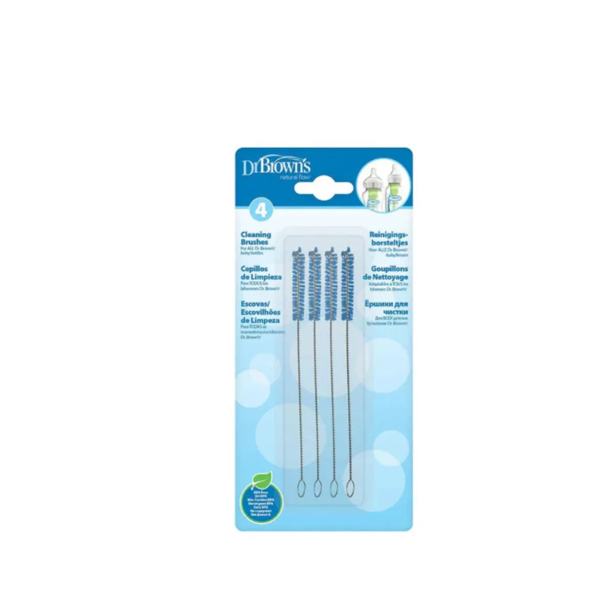 Set 4 Cepillos Lava Tetinas y Sorbetes