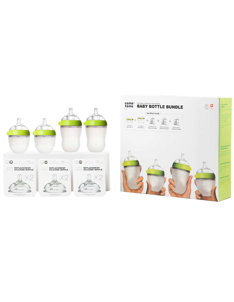 Set Biberones 150ml x2, 250ml x2, Tetinas x3 Como Tomo