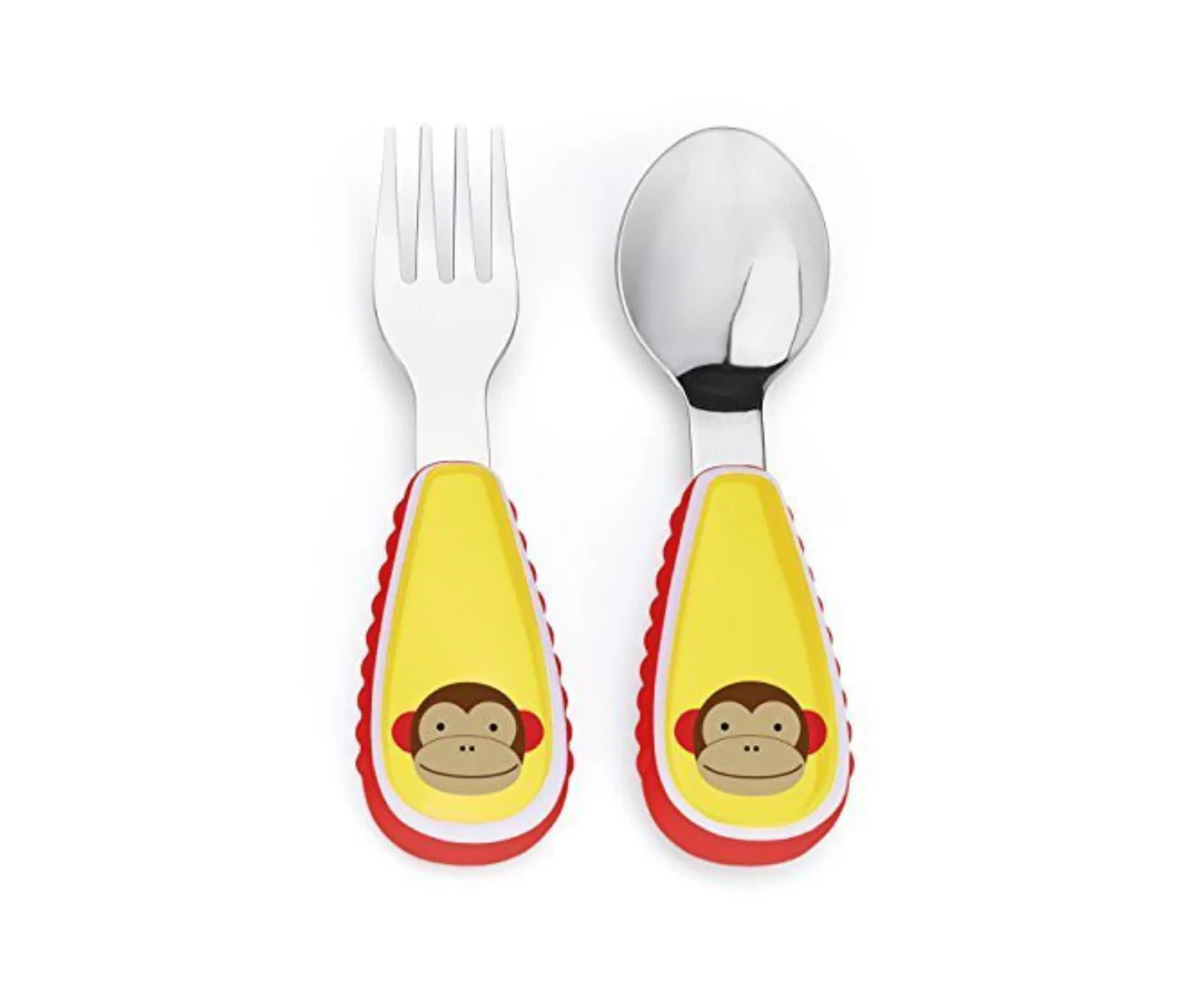 Set De Cubiertos Mono Amarillo Skip Hop