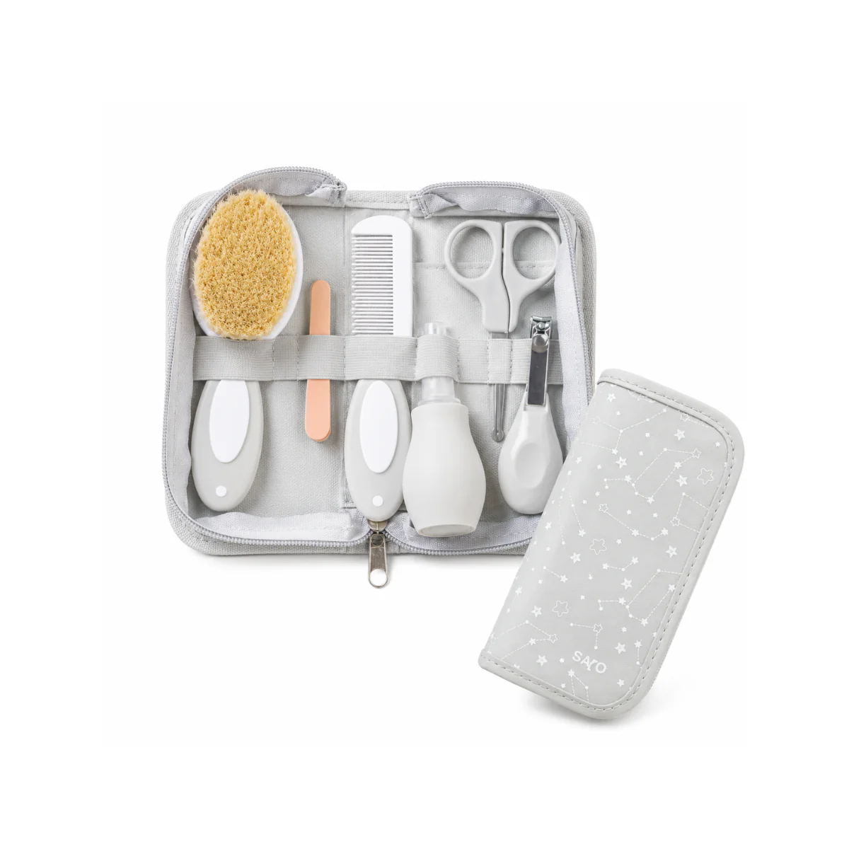 Set De Cuidado 6 Pcs | Grey - Saro - Image 2