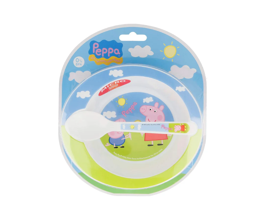 Set De Plato Y Cuchara Peppa Pig Disney - Image 2