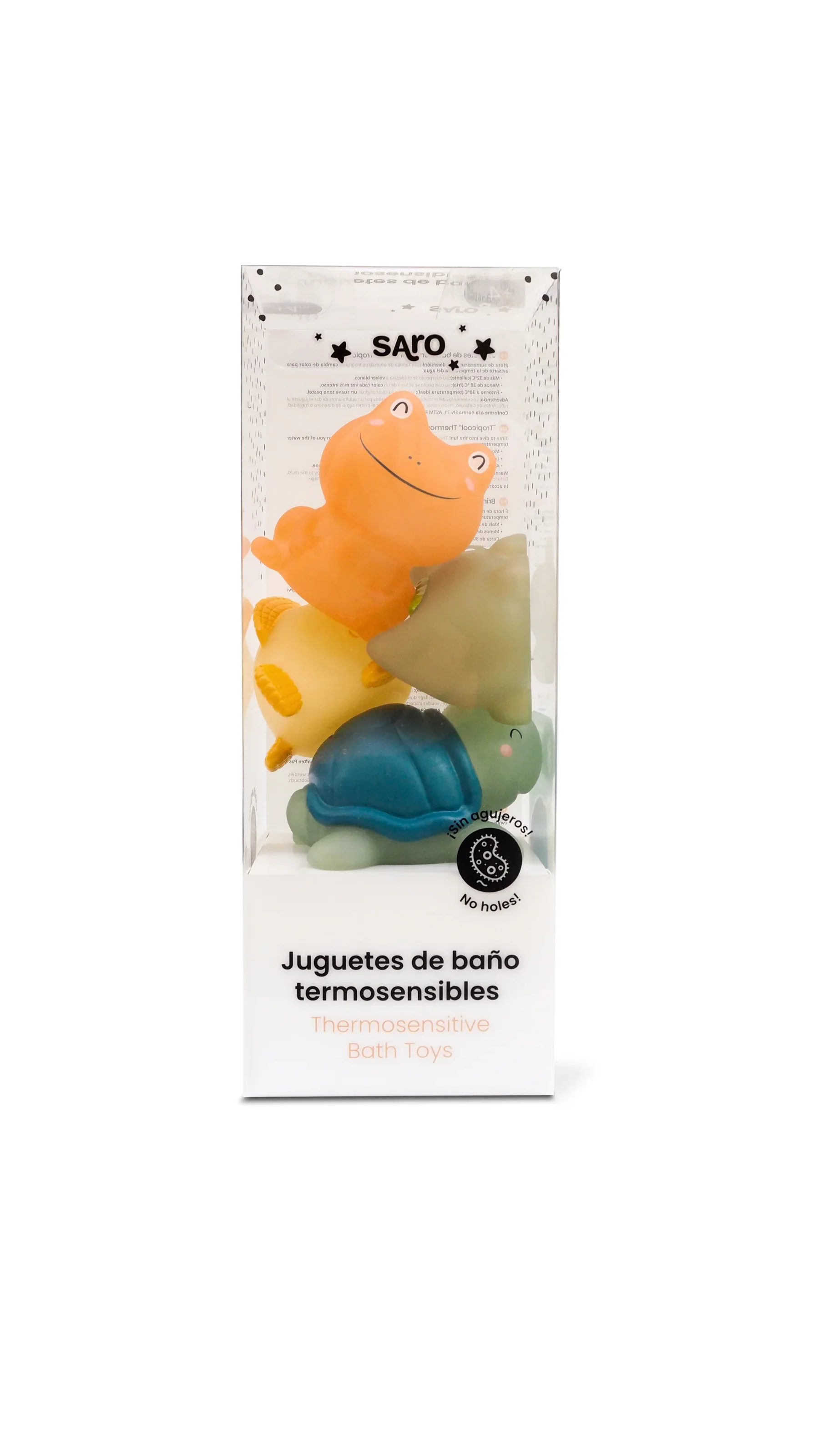 Set Juguetes Para Baño Termo Sensible 4 Piezas - Image 2