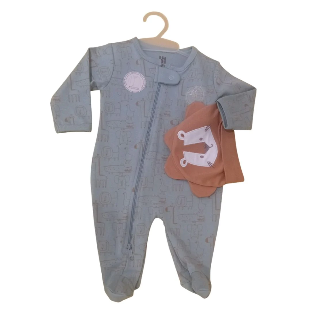 Set pijama y gorro de algodón