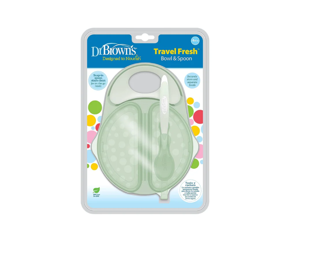 Set de tazón y cuchara Travel Fresh