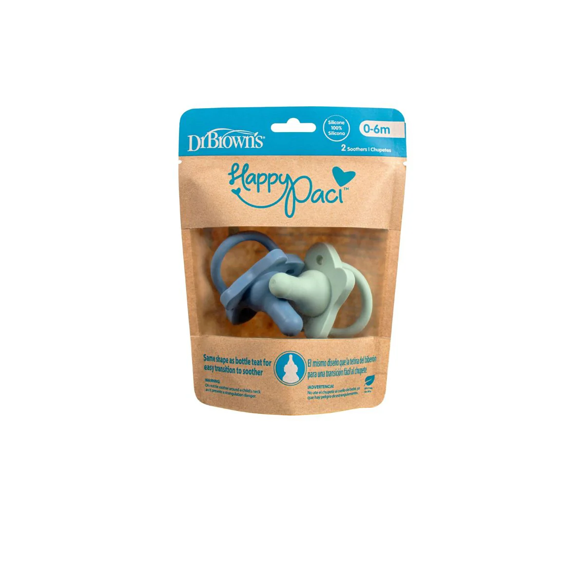 Pacificador HappyPaci x2 | Azul y Verde