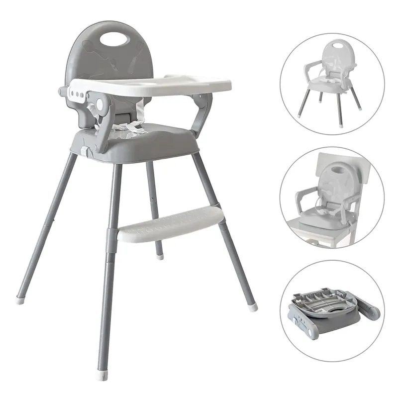 Silla De Comer Spoony 3 En 1 | Gris Kikkaboo - Image 2
