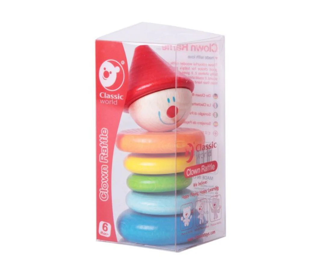 Sonajero Payaso 6M+ Classic Toys - Image 2