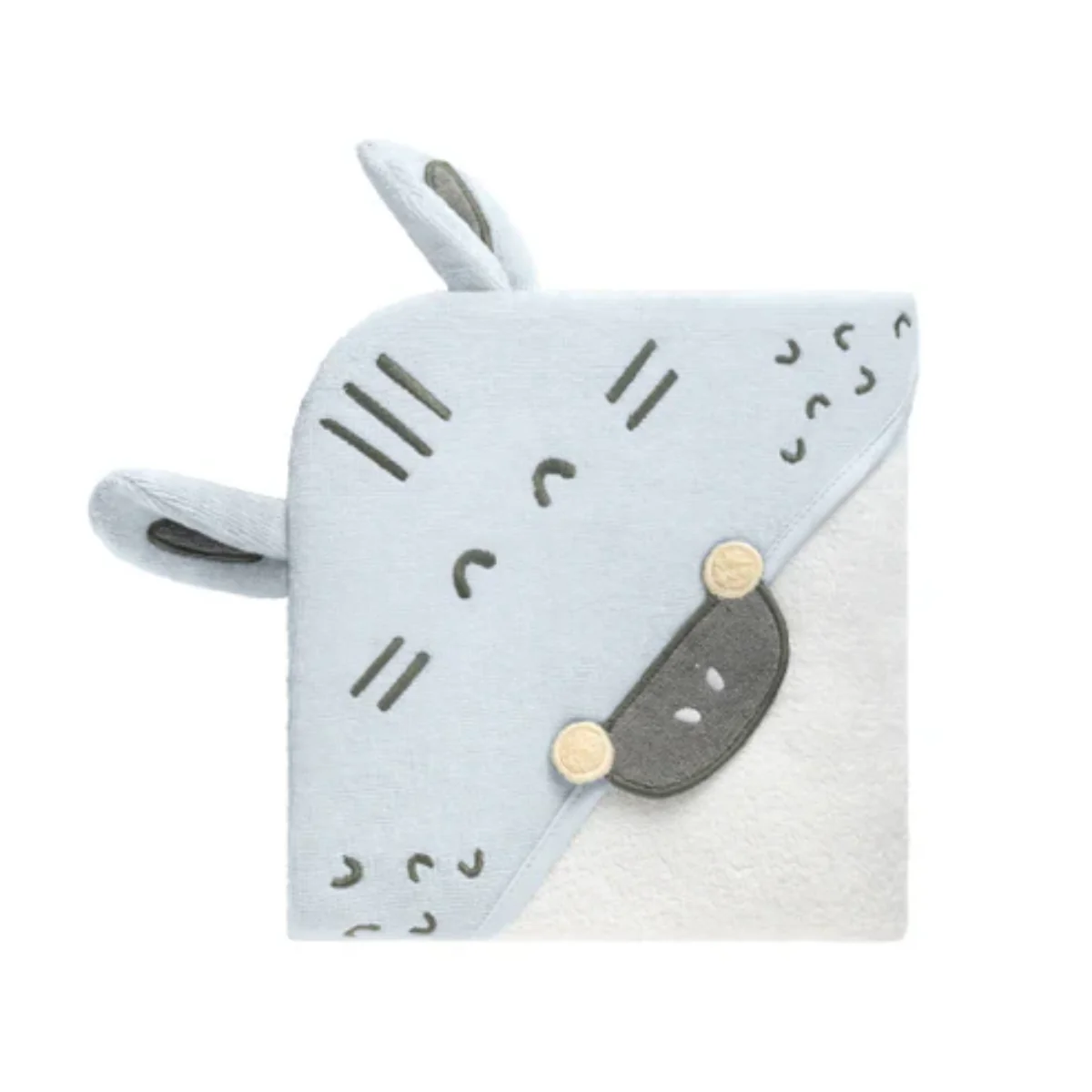 Toalla Con Capucha | Stripy Friends Kikkaboo - Image 3