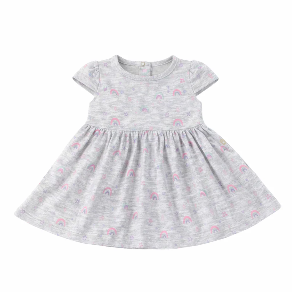 Vestido Algodón | Gris B4baby
