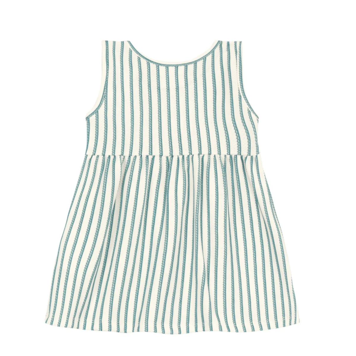 Vestido Nena Rayas | Verde Brandili - Image 2